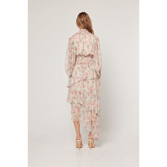 Elliatt Antonia Dress High Neck Midi Dress - in Wildflower Multi  size S NWT$289 - Picture 6 of 12